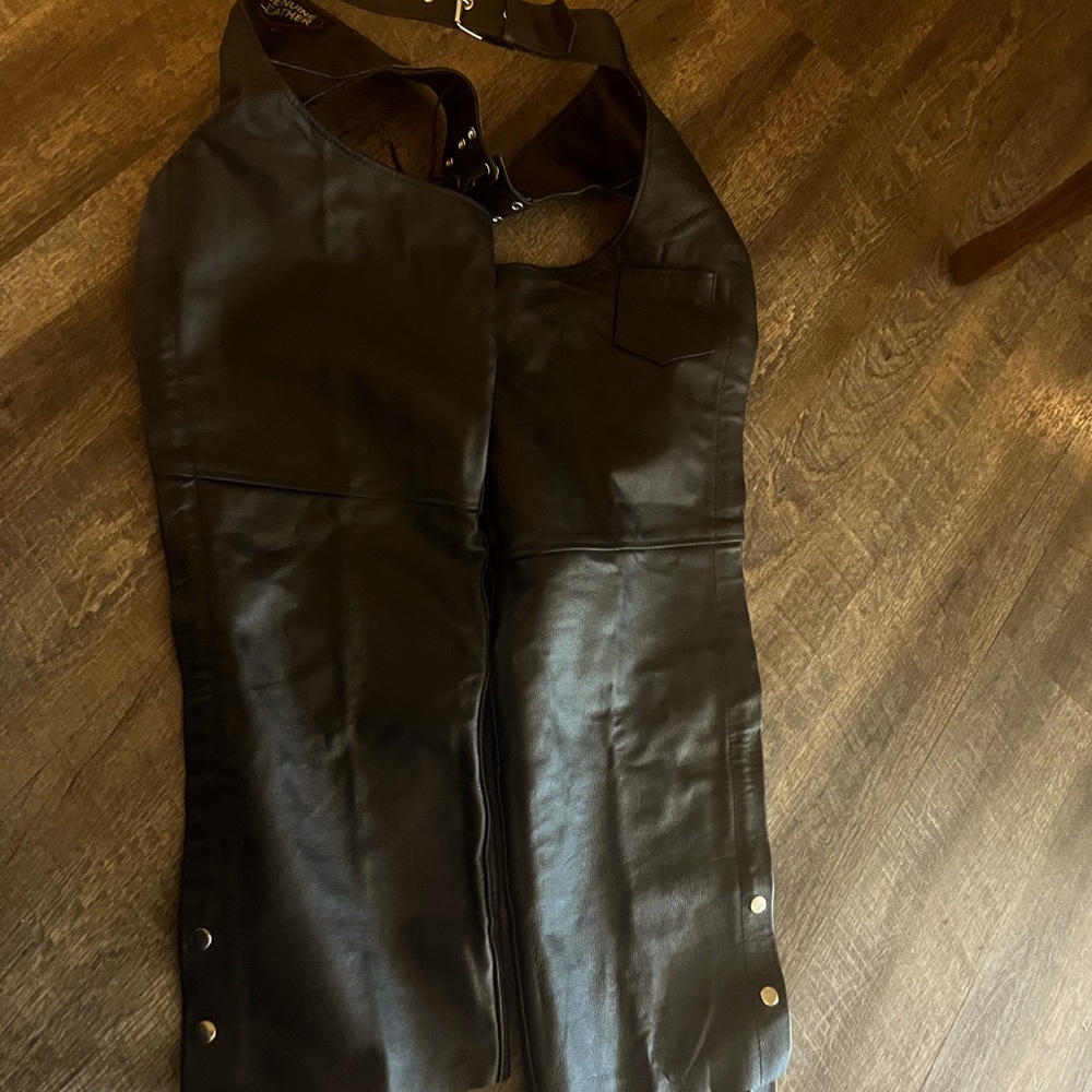 Extra large chaps, leather, good quality